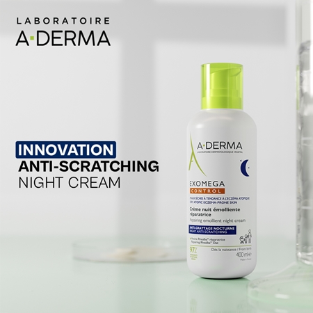 A-Derma Exomega Control Repairing Emollient Night Cream Regenerating Night Cream to stop scratching