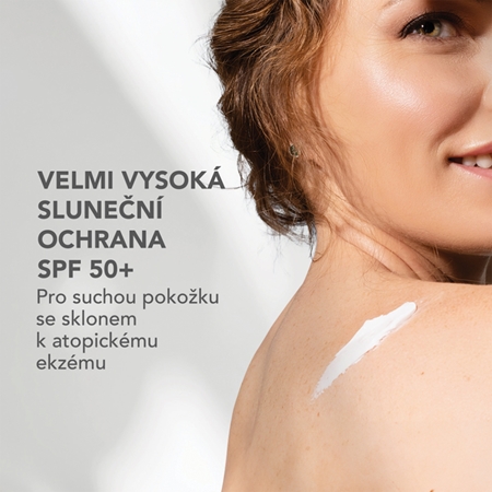 A-Derma Exomega Control Emollient Solar Cream ochranný krém na obličej a tělo