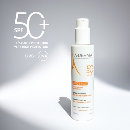 A-Derma Protect Spray bőrvédő tej spray formában SPF 50+
