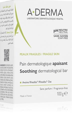 A-Derma Gli Essenziali Dermatological Bar pane dermatologico detergente per pelli sensibili e irritate