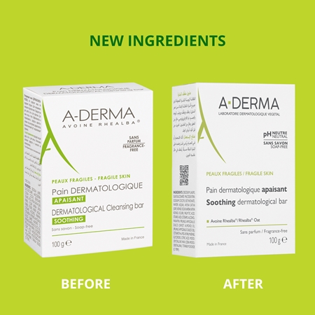 A-Derma Essentials Dermatological Bar Dermatological Cleansing Bar for sensitive and irritated skin