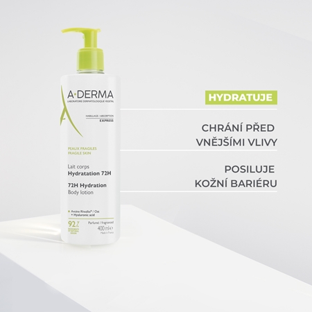 A-Derma Essentials Body Lotion 72h Hydration hydratační tělové mléko