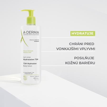 A-Derma Essentials Body Lotion 72h Hydration hydratačné telové mlieko