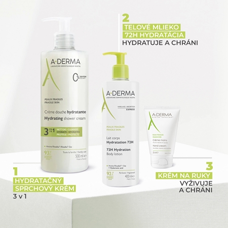 A-Derma Essentials Body Lotion 72h Hydration hydratačné telové mlieko