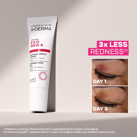 A-Derma Exomega Calming Eyelid Balm Soothing Cream for the eye area