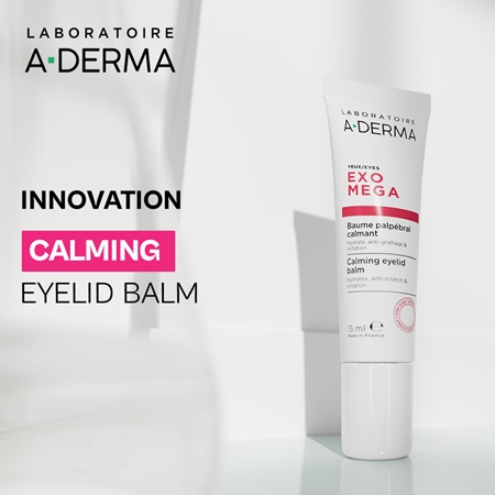 A-Derma Exomega Calming Eyelid Balm Soothing Cream for the eye area