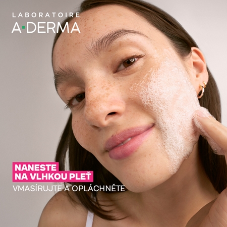 A-Derma Exomega Calming Cleansing Gel čisticí a odličovací gel se zklidňujícím účinkem