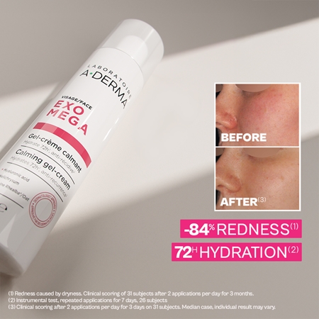 A-Derma Exomega Calming Gel-Cream hydrating and soothing gel cream