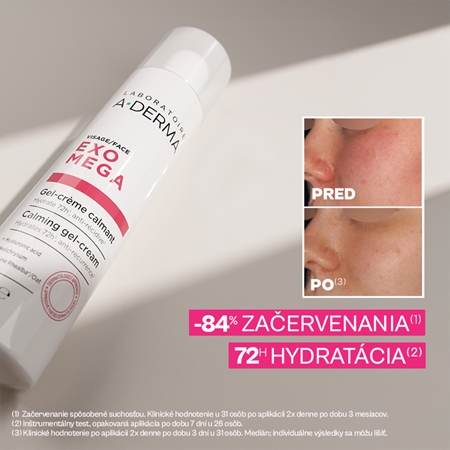 A-Derma Exomega Calming Gel-Cream hydratačný a upokojujúci gélový krém
