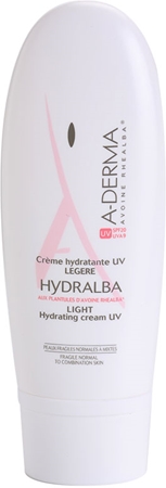 A-Derma Hydralba crème hydratante pour peaux normales à mixtes SPF 20