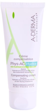 A-Derma Phys-AC Hydra feuchtigkeitsspendende Creme für irritierte und ausgetrocknete Haut nach einer Aknebehandlung