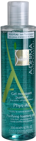 A-Derma Phys-AC gel moussant purifiant pour peaux à problèmes, acné