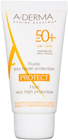 A-Derma Protect fluid protector pentru piele normală spre mixtă SPF 50+