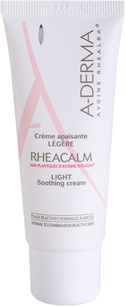 A-Derma Rheacalm успокояващ крем за нормална към смесена кожа
