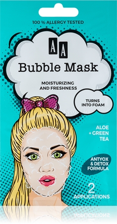 AA Cosmetics AA Bubble Mask osviežujúca maska