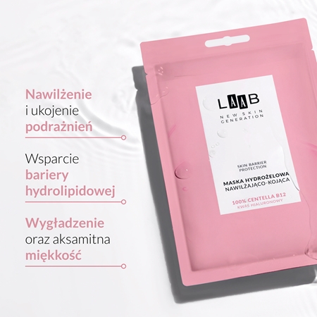 AA Cosmetics LAAB 100% Centella B12 maseczka hydrożelowa o działaniu nawilżającym