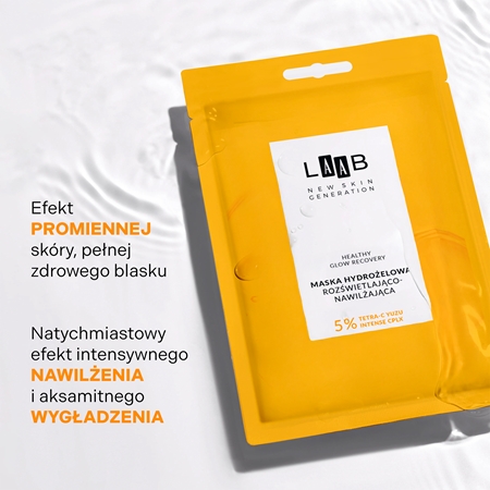 AA Cosmetics LAAB Tetra-C Yuzu maseczka hydrożelowa do rozjaśnienia i nawilżenia