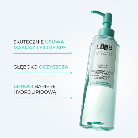 AA Cosmetics LAAB Clear Skin Solution kojący olejek oczyszczający do skóry tłustej i mieszanej