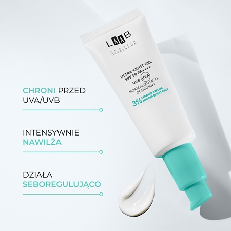 AA Cosmetics LAAB Clear Skin Solution lekki ochronny żel-krem SPF 50