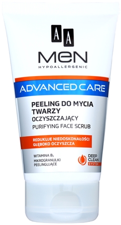 AA Cosmetics Men Advanced Care καθαριστικό απολεπιστικό τζελ Για το πρόσωπο