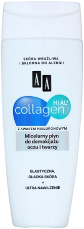 AA Cosmetics Collagen HIAL+ Rengörande micellärt vatten för ansikte och ögon