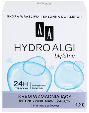 AA Cosmetics Hydro Algae Blue Reinforcing Cream for Broken Capillaries with Moisturizing Effect