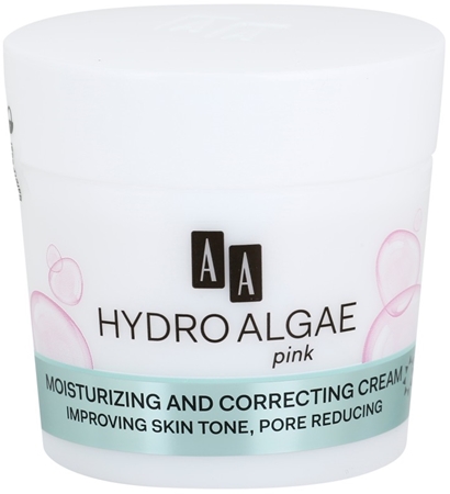 AA Cosmetics Hydro Algae Pink crème unifiante pour hydrater la peau et réduire l'apparence des pores