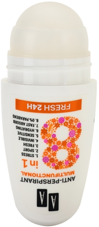 AA Cosmetics Multifunctional Fresh 24H antyperspirant roll-on 8 w 1