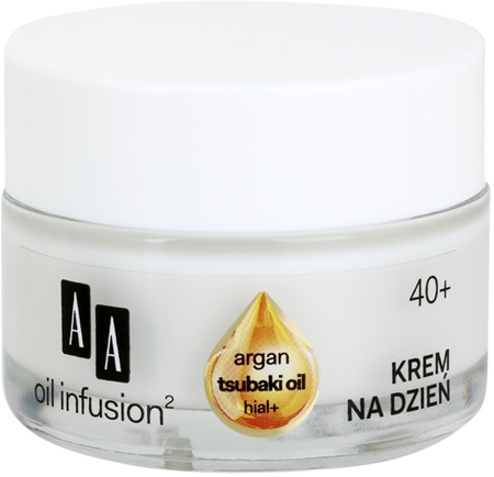 AA Cosmetics Oil Infusion2 Argan Tsubaki 40+ denný krém na obnovu pevnosti pleti s protivráskovým účinkom