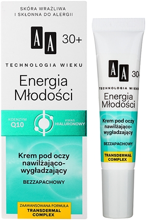 AA Cosmetics Age Technology Youthful Vitality crema de ochi pentru hidratare si matifiere 30+