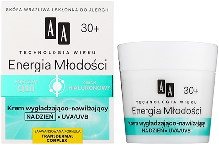 AA Cosmetics Age Technology Youthful Vitality Hydraterende en Egaliserende Gezichtscrème 30+