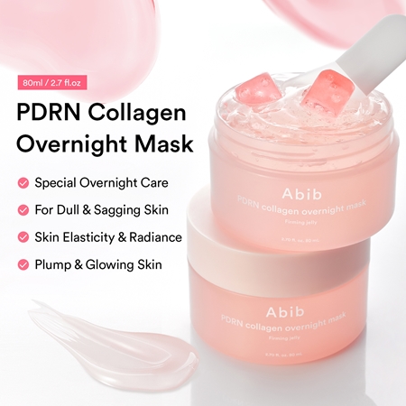 Abib PDRN Collagen Overnight Mask Firming Jelly συσφικτική μάσκα προσώπου νυκτός με ενυδατικό αποτέλεσμα