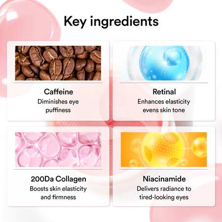 Abib PDRN Retinal Eye Patch Glow Jelly eye pads to treat wrinkles, puffiness and dark circles