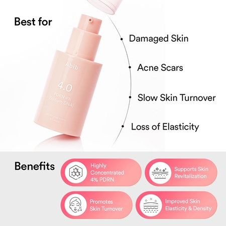 Abib PDRN 4.0 Plump Glow Serum aufhellendes Gesichtsserum mit revitalisierender Wirkung