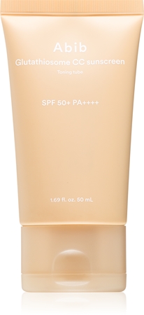 Abib Glutathiosome CC Sunscreen Toning Tube Προστατευτικό υγρό προσώπου με χρώμα με αποτέλεσμα λάμψης