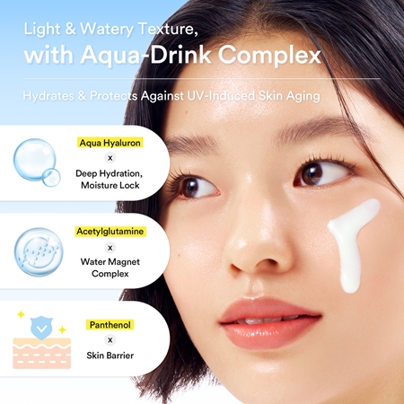 Abib Sedum Hyaluron Watery Tube Sunscreen crème solaire visage avec effets apaisants