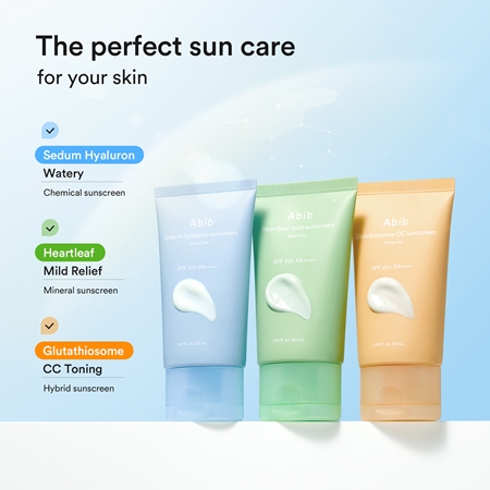Abib Sedum Hyaluron Watery Tube Sunscreen crème solaire visage avec effets apaisants