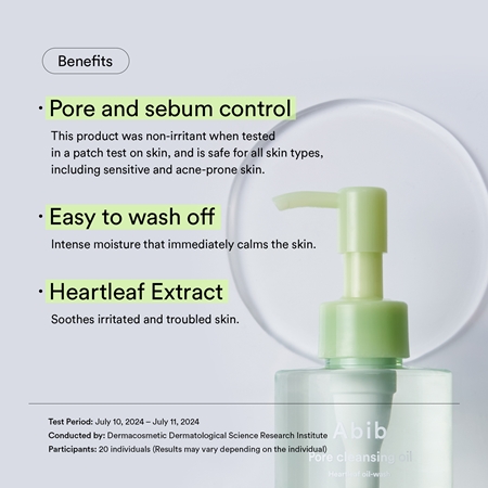 Abib Heartleaf Pore Cleansing Oil-wash sanftes Reinigungsöl mit beruhigender Wirkung