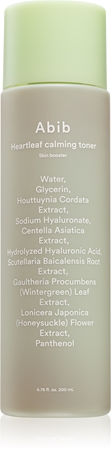 Abib Heartleaf Skin Booster Calming Toner lotion tonique hydratante visage avec effets apaisants