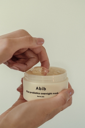 Abib Rice Probiotics Overnight Mask Barrier Jelly masque de nuit visage pour une hydratation intense