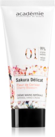 Académie Scientifique de Beauté Sakura Délicat Imperial Hand Cream crema hidratante para manos y uñas con vitamina E
