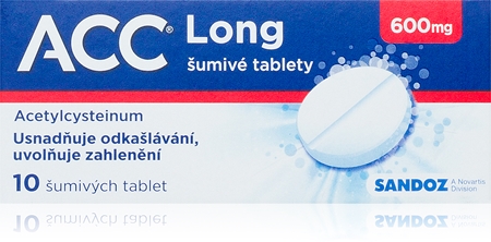 ACC ACC Long 600mg šumivé tablety na vlhký kašel a zahlenění