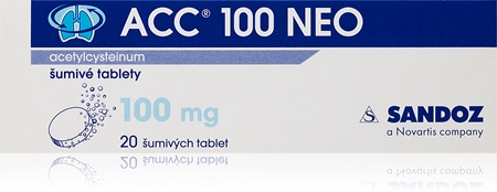 ACC ACC 100 NEO 100mg šumivé tablety pro podporu zdraví dýchacích cest