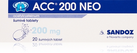 ACC ACC 200 NEO 200mg šumivé tablety na vlhký kašel a zahlenění
