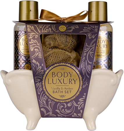 Accentra Body Luxury Vanilla & Amber dárková sada (do koupele)