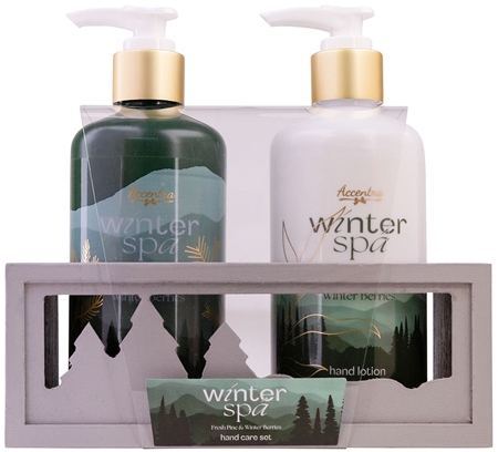 Accentra Winter Spa gift set for hands fragrance Fresh Pine & Winter Berries