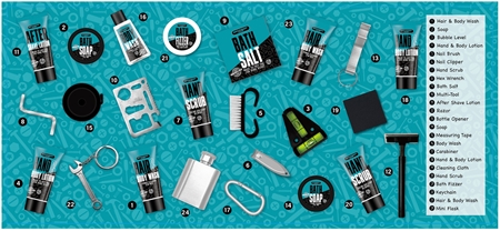 Accentra BATH and BODY TOOLKIT Julkalender för män