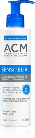 ACM Sensitélial Ultra Rich Cleansing Gel hydratační čisticí gel pro suchou až atopickou pokožku