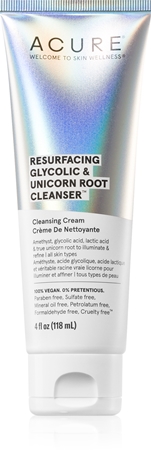 ACURE Resurfacing Glycolic & Unicorn Root почистващ крем за лице ...