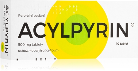 Acylpyrin Acylpyrin 500 mg tablety při chřipce a nachlazení